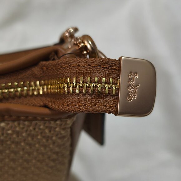 Coach Straw Leather Dual-Use Shoulder Bag Crossbody Bag - Picture 3 of 9